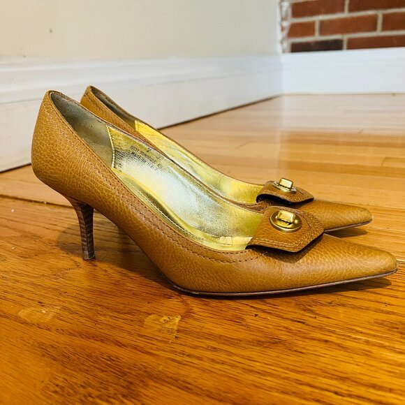 Authentic Vintage Coach Pumps Heels Shoes Size 7 B - Picture 1 of 16